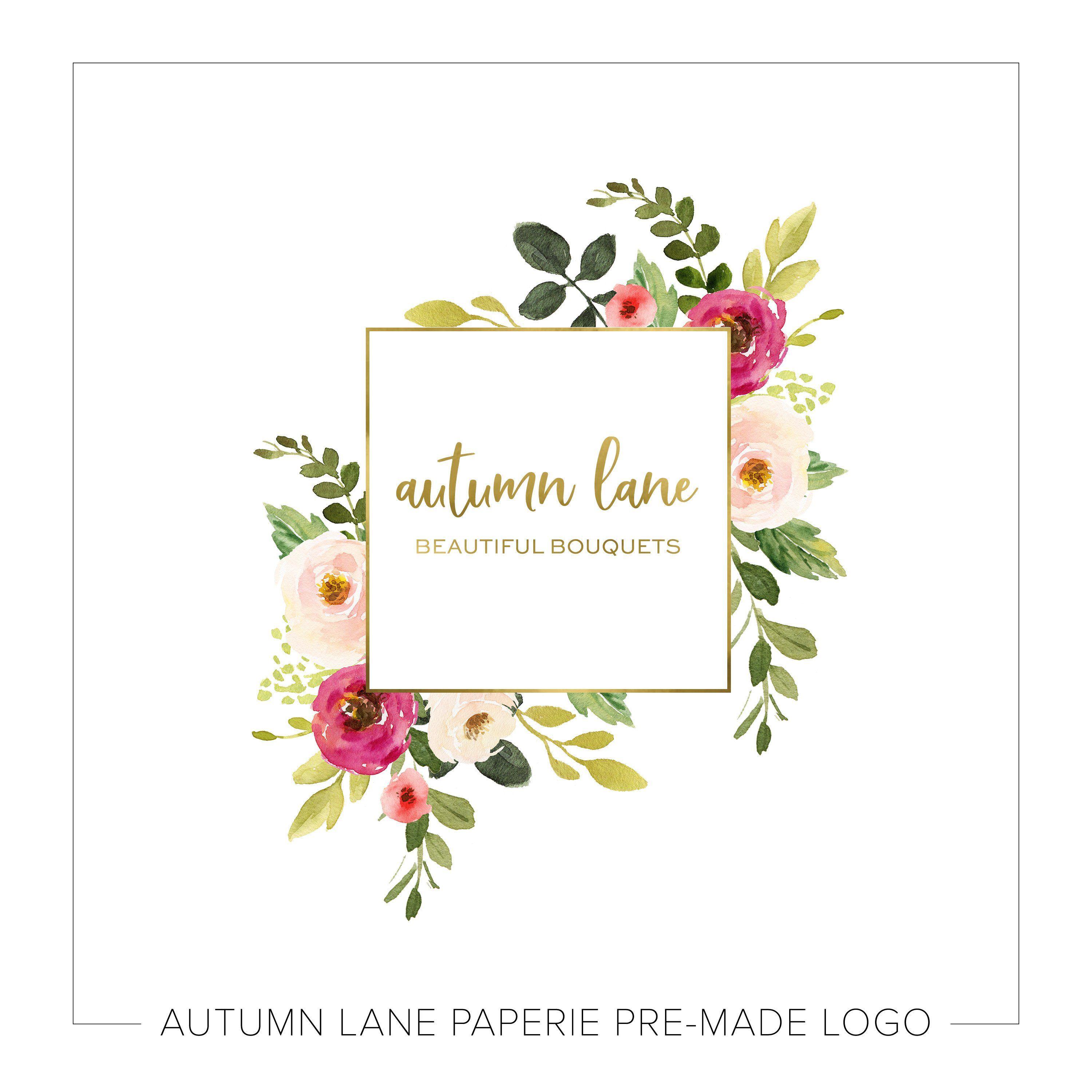 Beautiful Botany Logo - Premade Logo Design, Watermark Logo, Website Logo, Business Logo