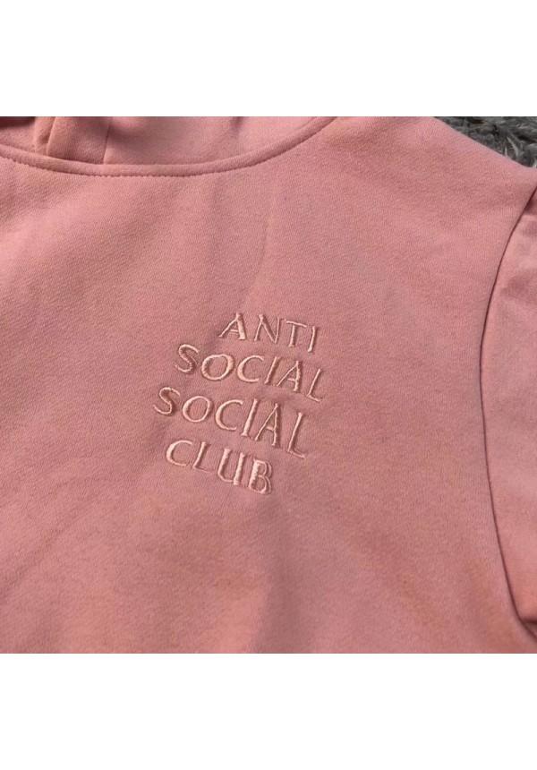 Red Anti Social Social Club Logo - Anti Social Social Club Logo Pullover Hoodie (Pink)