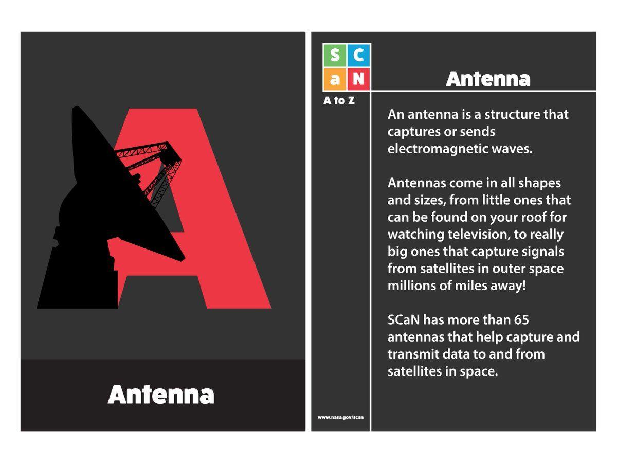 Big Printable NASA Logo - NASA SCaN's letter is A. A is for Antenna!