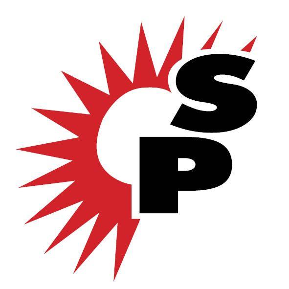 Red S and P Logo - SP logo just s and p square