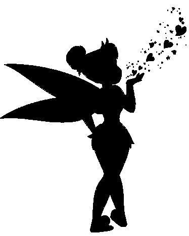 Tinkerbell Black and White Logo - Disney Tinkerbell colorful even in black and white | SILUETA ...