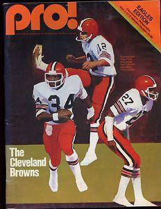 1979 Philadelphia Eagles Helmet Logo - November 4 1979 NFL Program Cleveland Browns at Philadelphia Eagles ...