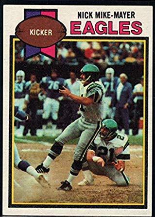 1979 Philadelphia Eagles Helmet Logo - Football NFL 1979 Topps Nick Mike Mayer Eagles