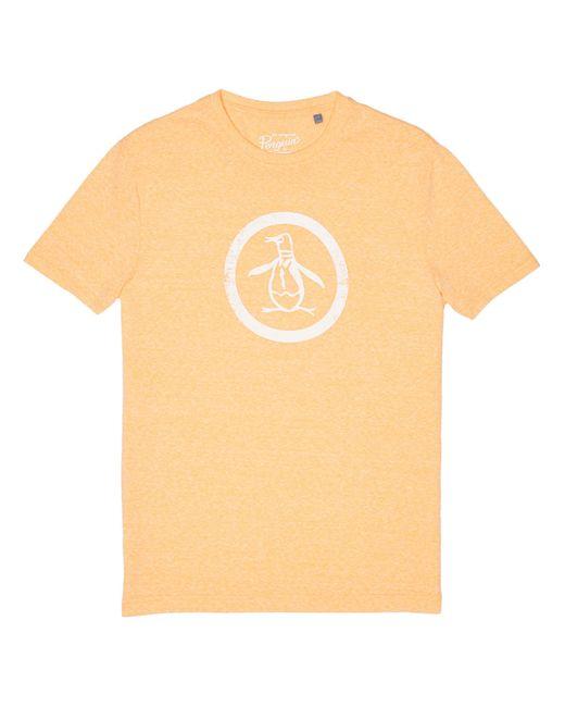 Penguin in Orange Circle Logo - Lyst - Original Penguin Heathered Circle Logo Tee in Orange for Men