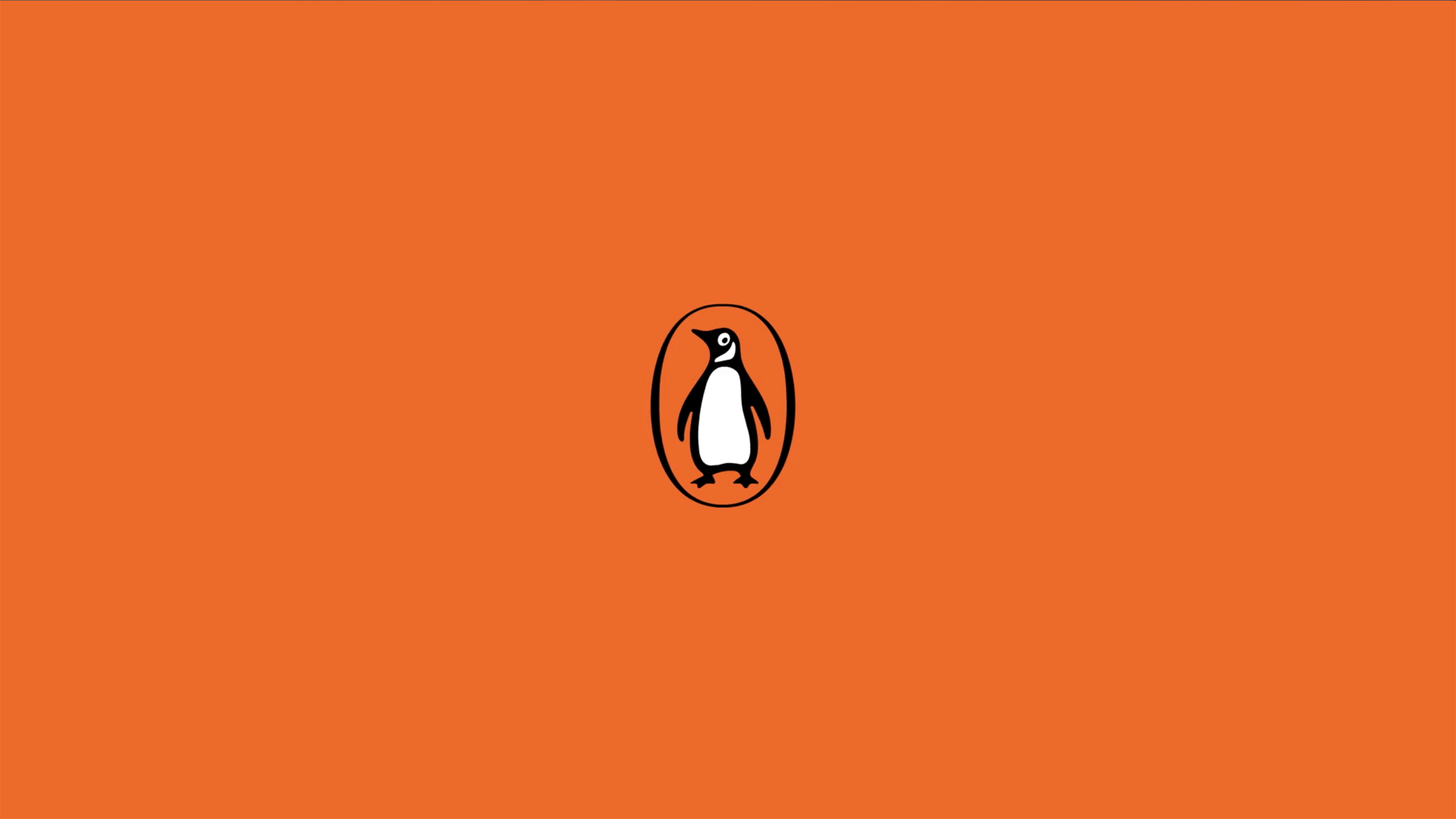 Penguin in Orange Circle Logo - Penguin Random House