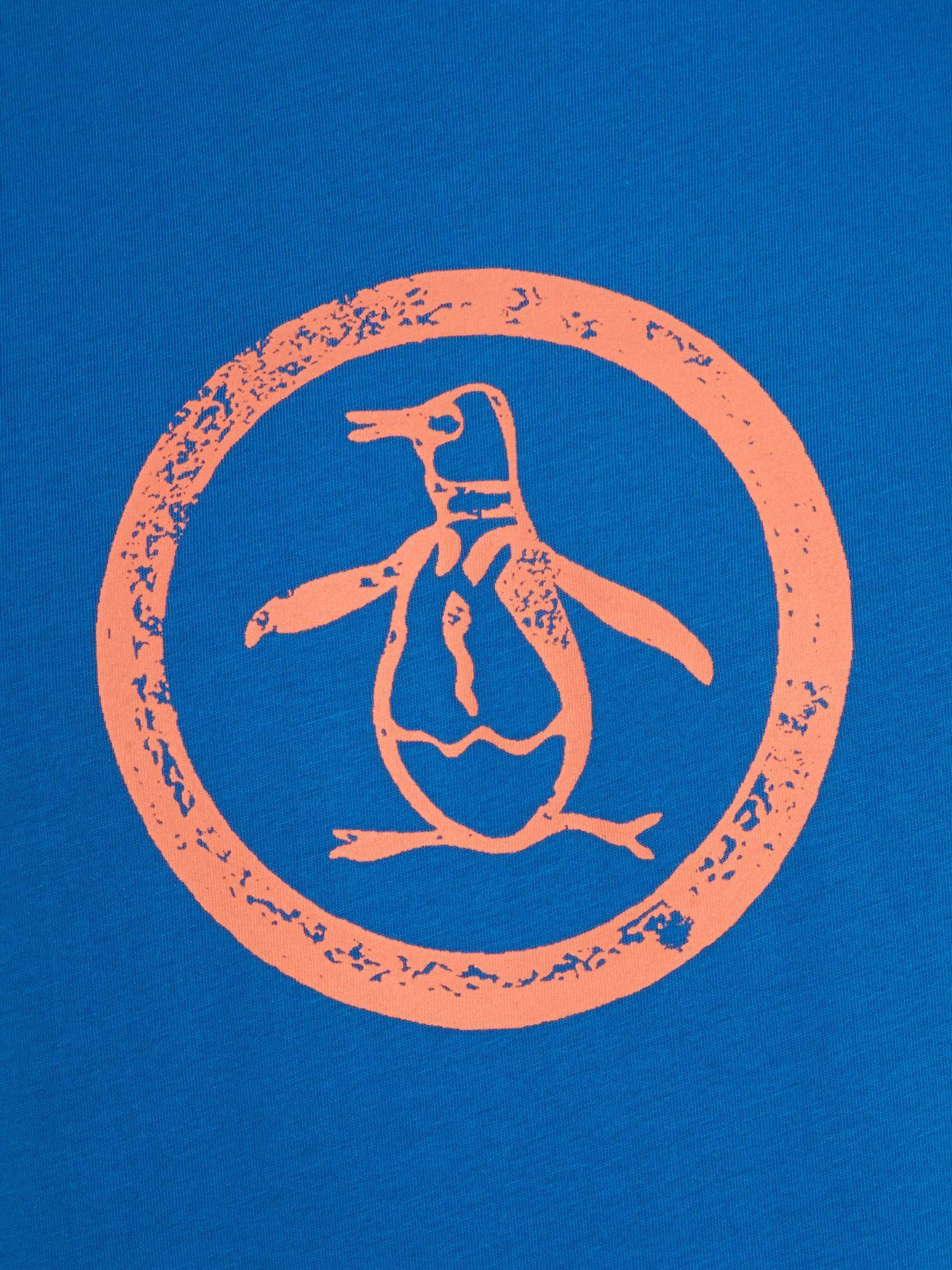 Penguin in Orange Circle Logo - Original penguin Logos