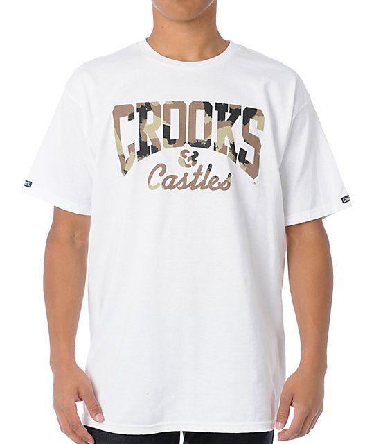 Camo Crooks and Castles Logo - Crooks And Castles Core Logo Camo T Shirt