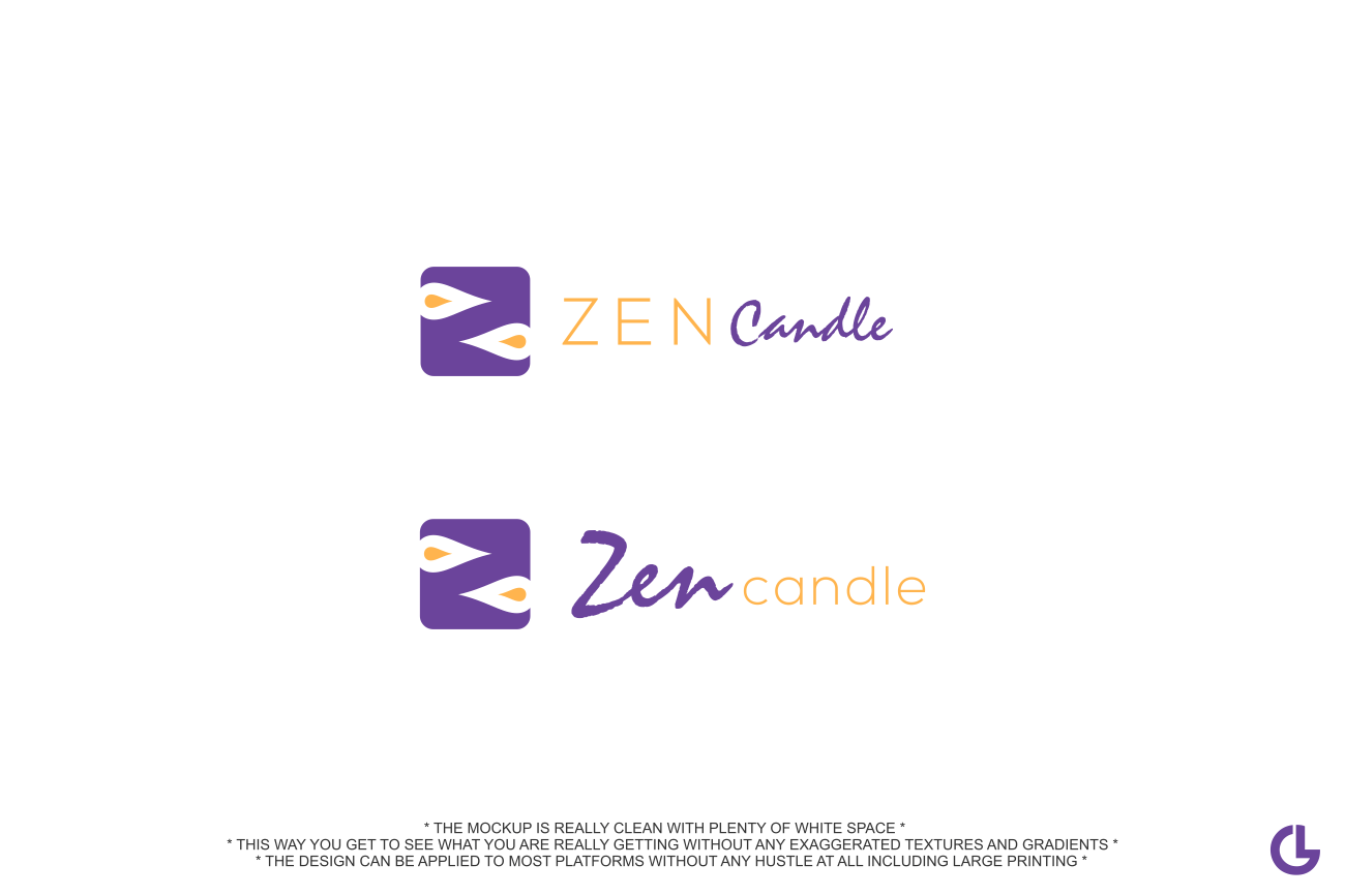 Small LG Logo - Modern, Personable, Small Business Logo Design for Zen Candle by L.G ...