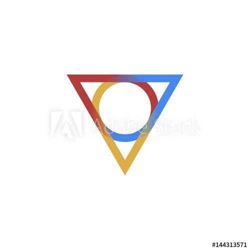 Triangle in Circle Company Logo - Three Colored Triangle and Circle Logo for Business or Company Logo ...