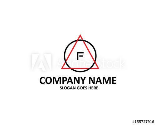 Triangle in Circle Company Logo - F Letter Circle Triangle Logo - Buy this stock vector and explore ...