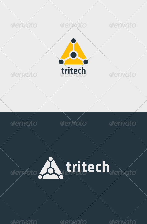 Triangle in Circle Company Logo - Triangle Tech Logo by descarteshouston A simple and excellent logo