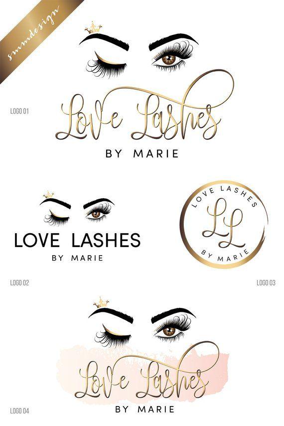Makeup Products Logo - Lashes logo design, beauty logo, Logo design, Eyelash logo, makeup ...
