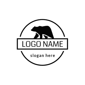 Red and Black Bear Face Logo - Free Animal Logo Designs & Pet Logo Designs | DesignEvo Logo Maker