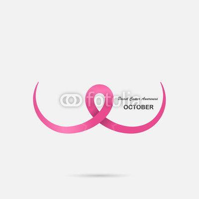 Pink October Logo - Pink Breast,Bosom,or Chest icon.Breast Cancer October Awareness ...