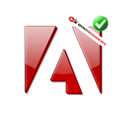 White Triangle in Red Box Logo - Red Box With White Letter A Logo - Logo Vector Online 2019