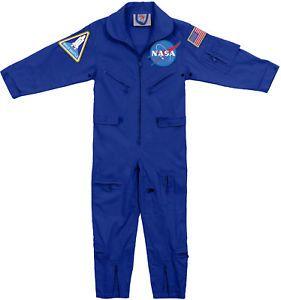 NASA Flight Suit Logo - Kids Blue NASA Space Camp Flight Suit, Aviator Coveralls Air Force ...