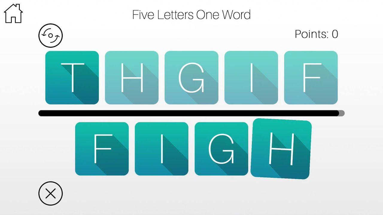 Five Letter Logo - F.L.O.W - Five Letters One Word iOS Game - YouTube