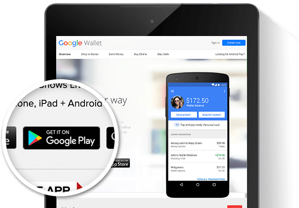Google Wallet App Logo - Google Play Badges – Google