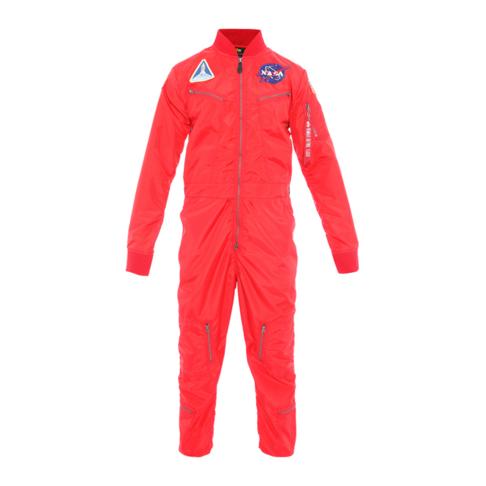 NASA Flight Suit Logo - Alpha Industries Nasa Men's Red Flight Suit