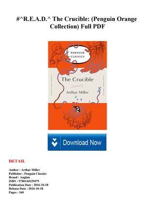 Penguin in Orange Circle Logo - R.E.A.D.^ The Crucible (Penguin Orange Collection) Full PDF by ...