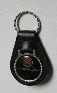 Old Chrysler Logo - CHRYSLER CIRRUS Leather Classic Logo Car Key Chain Keyring Vintage
