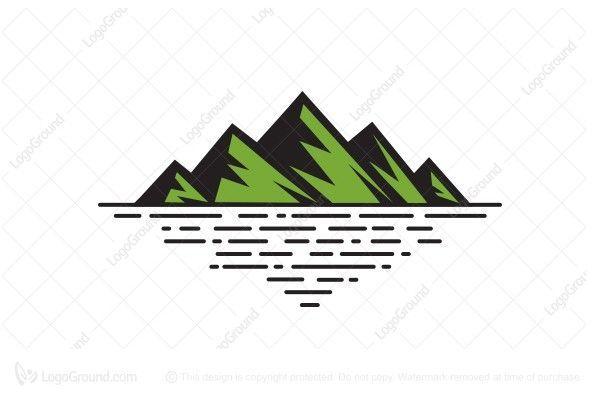 Triangle Mountain Reflection Logo - Image result for mountain shadow reflection graphic | Mountain ...
