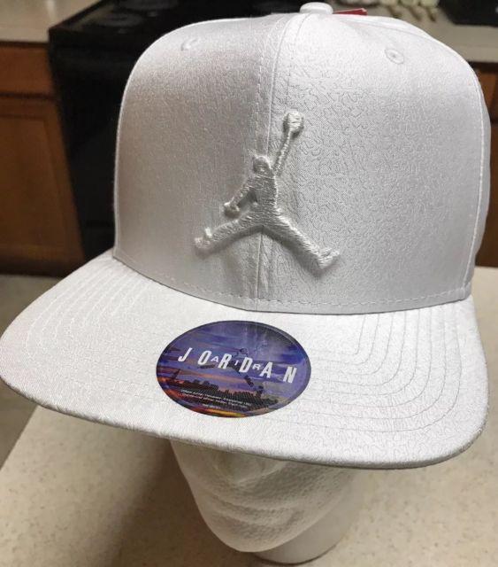 Camo Jordan Jumpman Logo - Nike Air Jordan Jumpman Elephant Print Snapback Hat White Cap 776311