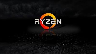 AMD 4K Logo - AMD Ryzen 4K HD wallpaper featuring clouds and reflection