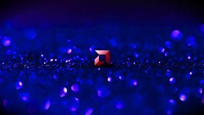 AMD 4K Logo - New AMD wallpaper featuring AMD logo on blue background ...