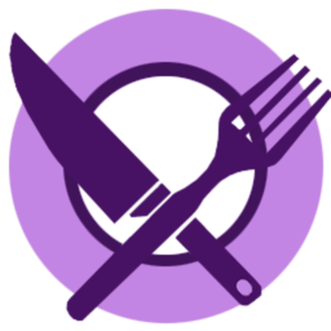 Purple Food Logo - Food