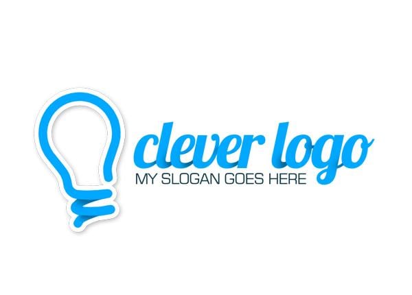 Clever Company Logo - Clever Bulb. Unique Stock Logo Online in Minutes, Create your brand
