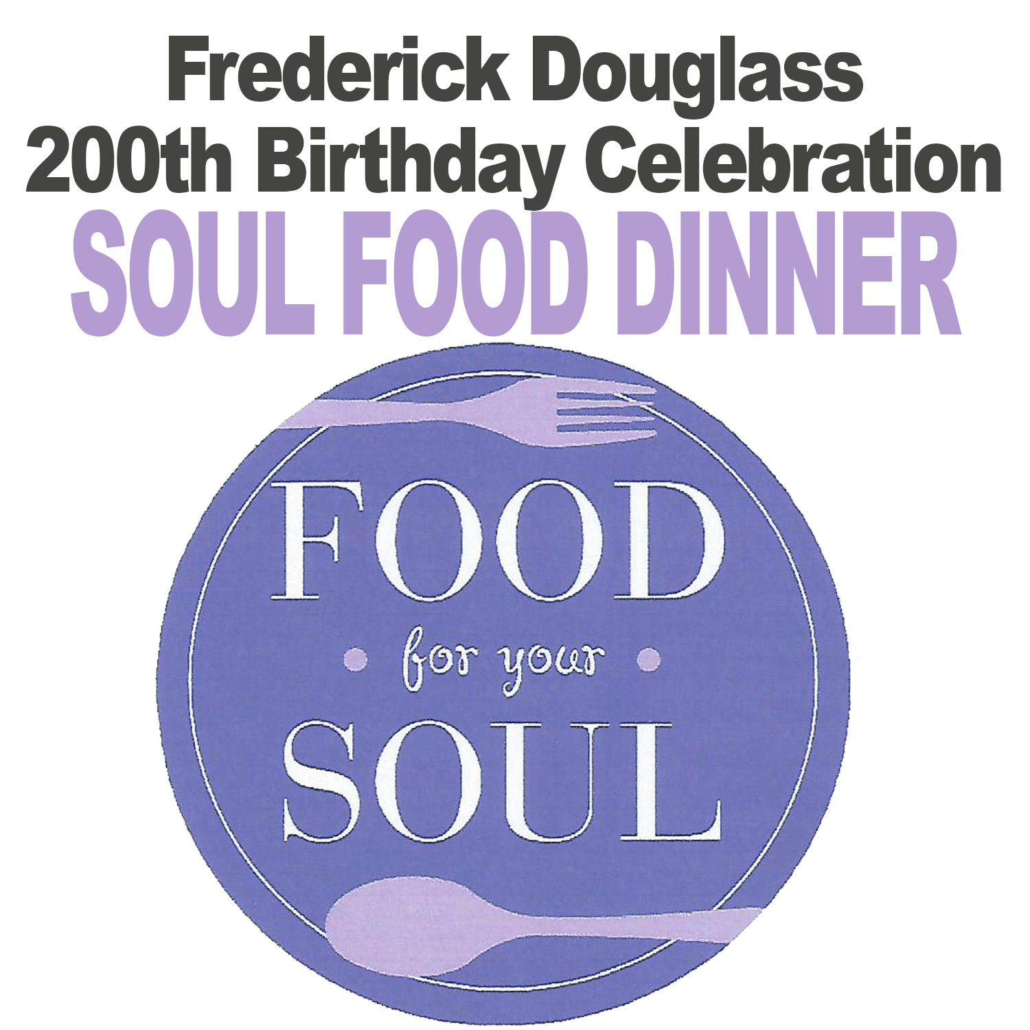 Purple Food Logo - FD200 Soul Food logo - Town of St. Michaels