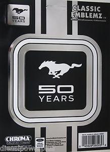GT Car Logo - Ford mustang 50 years chrome decal sticker saleen cobra gt car logo ...