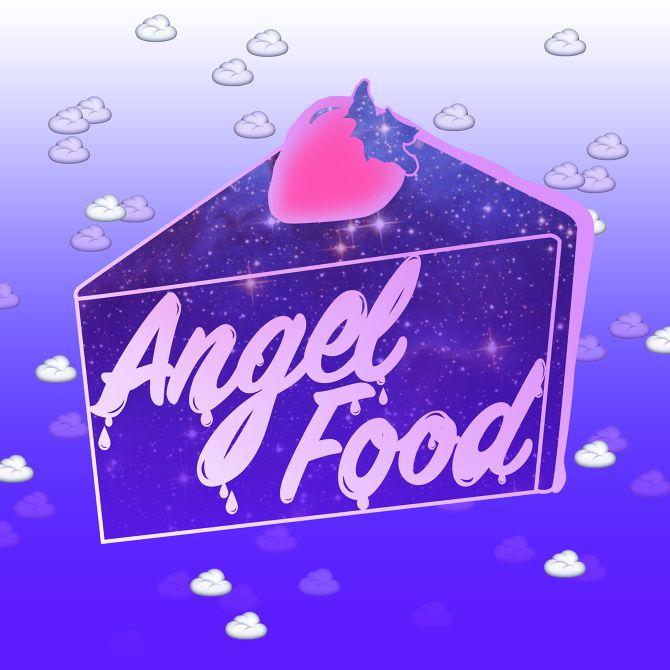Purple Food Logo - Angel Food Logo - Rachel Noble