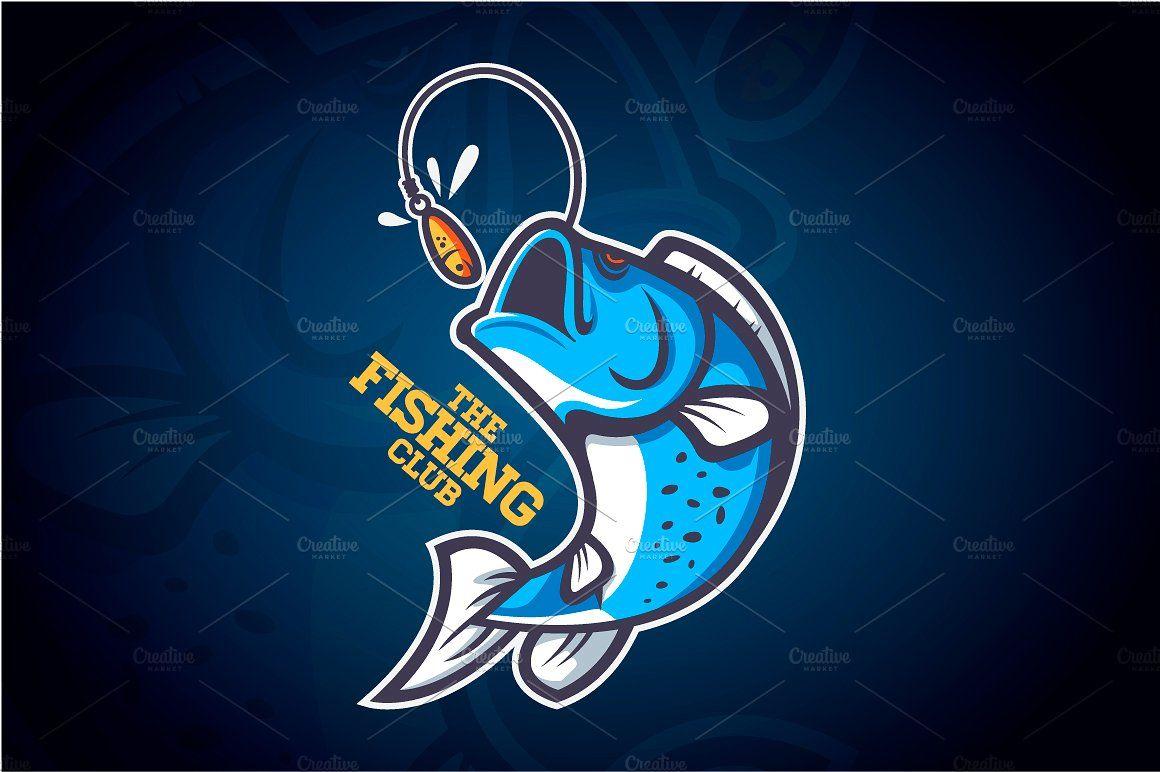 Fishing Logo - Logo fishing club. ~ Logo Templates ~ Creative Market