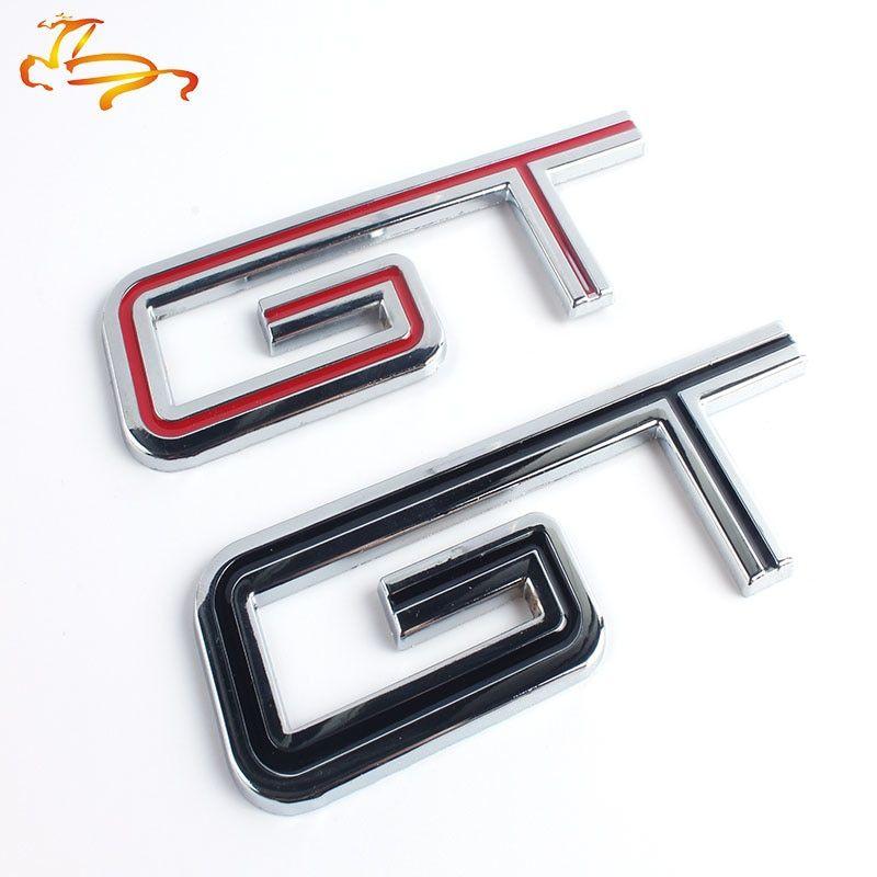 GT Car Logo - Newest 3D Metal Mustang GT car emblem logo rear trunk decorative