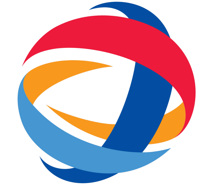 Blue Red Orange Round Logo