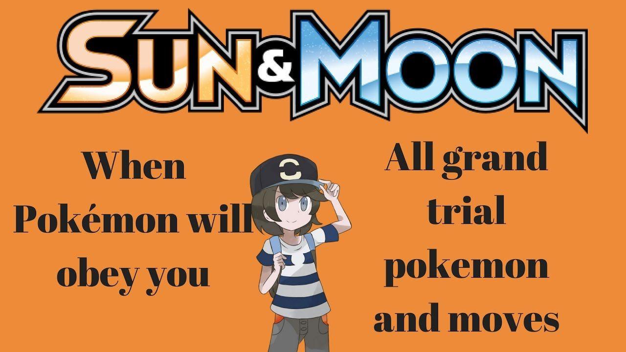 Pokemon Obey Logo - Pokemon sun and moon all grand trial pokemon moves and items also