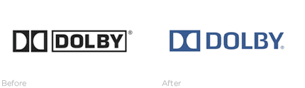 Dolby Logo - successful logo redesigns. Logo Design Love