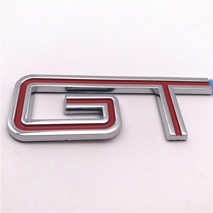 GT Car Logo - 1pc Custom Red GT Car Auto Decal Badge Emblem Trunk for GT350 GT 350 ...