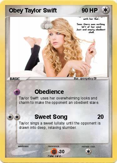 Pokemon Obey Logo - Pokémon Obey Taylor Swift Pokemon Card