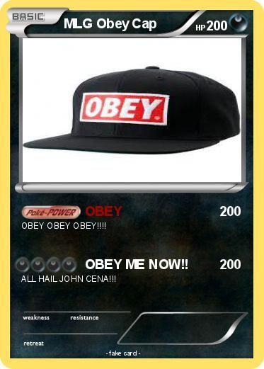 Pokemon Obey Logo - Pokémon MLG Obey Cap Pokemon Card