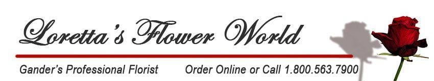 Flower World Logo - Gander Florist - Flower Delivery by Loretta's Flower World