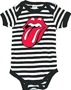 Red Tongue Logo - Rolling Stones Tongue Logo Babygrow Romper Age 0