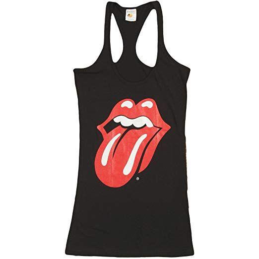 Red Tongue Logo - Rolling Stones Tongue Racerback Women's Tank T Shirt