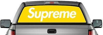 Supreme Truck Logo - PERFORATED SUPREME BOX Logo Grey Pick-Up Truck Back Window Graphic ...