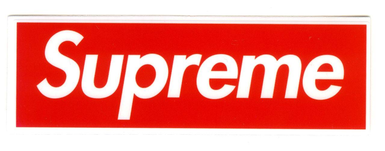 Supreme Truck Logo - SUPREME logo, width 12 cm, decal sticker.com