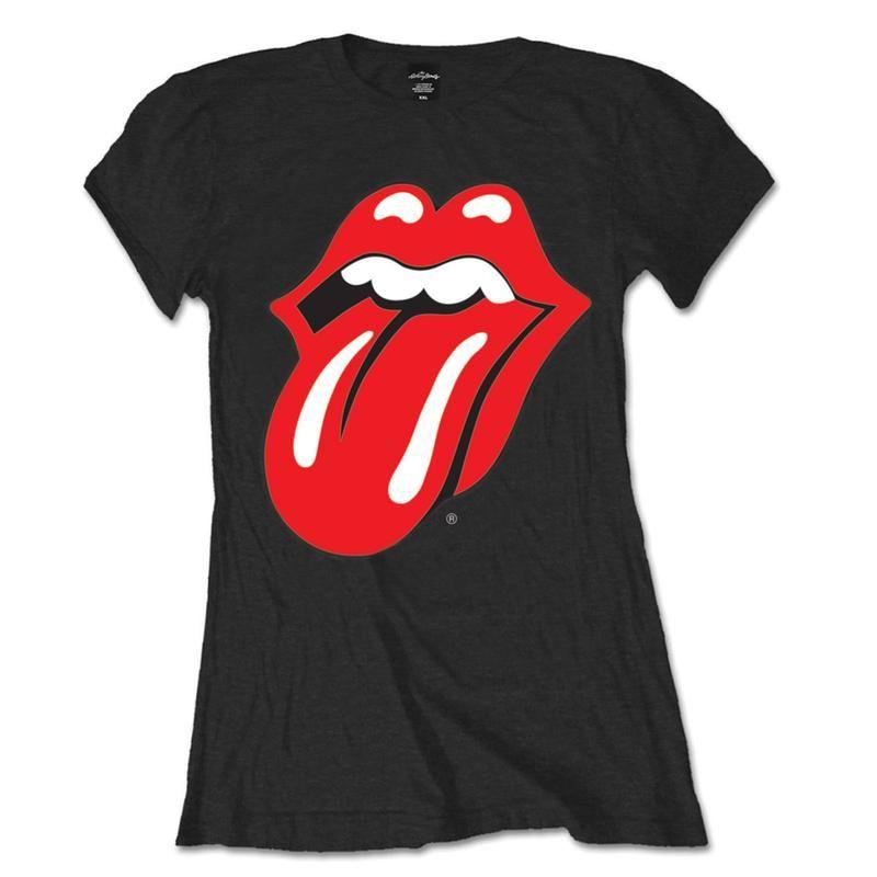Red Tongue Logo - The Rolling Stones Tongue Logo Women's T Shirt Merch