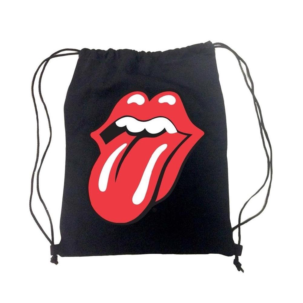 Red Tongue Logo - Rolling Stones Tongue Logo Drawstring Bag