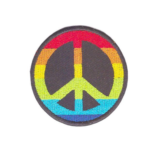 Hippie Retro Logo - attracting attention Peace sign hippie boho retro flower power love ...